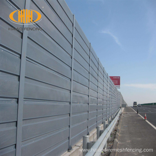 Metal sheet noise sound barrier acoustic wall panels